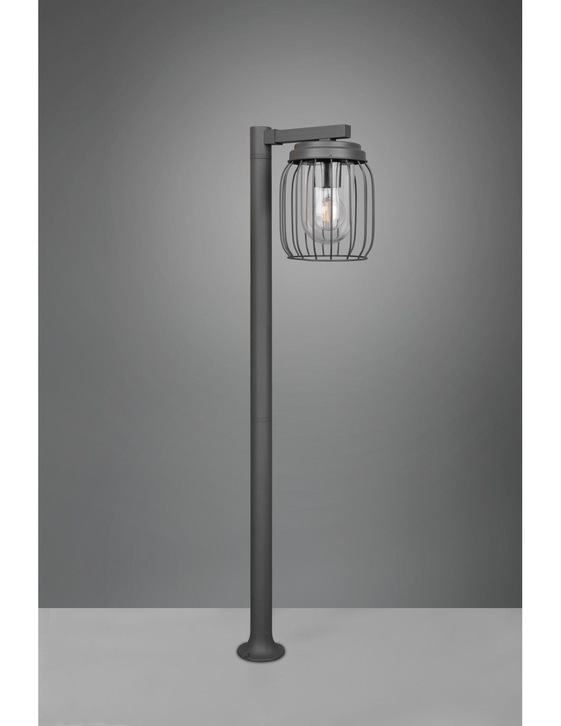 Tuela Outdoor Pole Anthrazit Metallkäfigdiffusor IP44 Trio Lighting