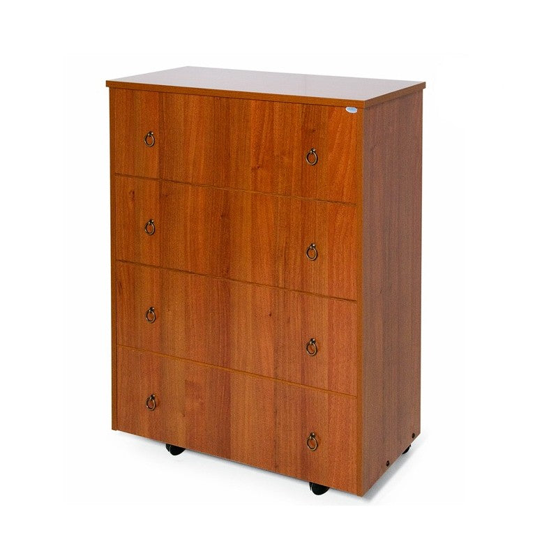 Klappbares orthopädisches Bettgestell in der Farbe Nussbaum antik, H. 100 x 85 x 36 cm