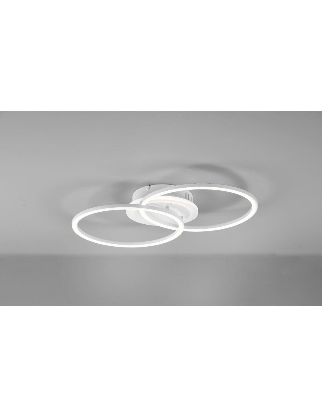 Deckenleuchte 2 Kreise LED 4000k Dimmer Venida White Trio Lighting