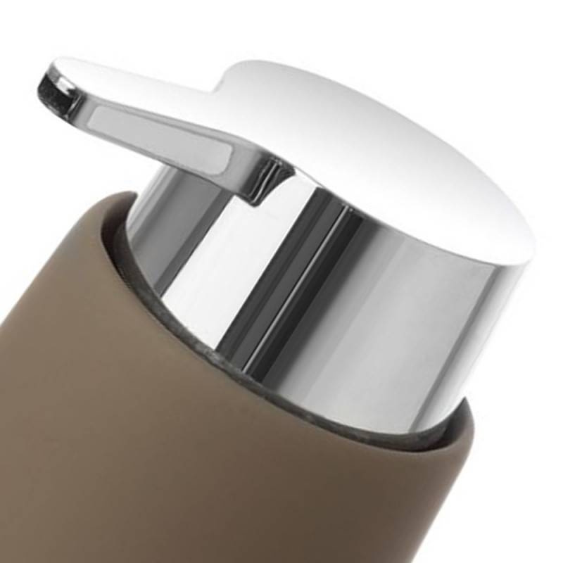 Eleganter Seifenspender aus der Sidney-Serie in Taubengrau.