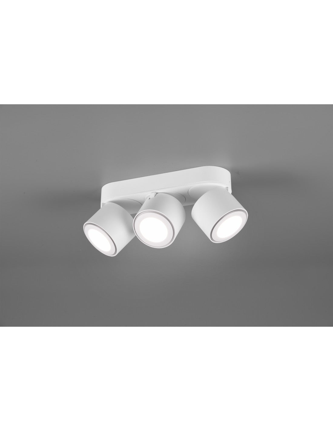 Deckenleuchte 3 Spot Double LED Emission L27 cm Taurus White Trio Lighting