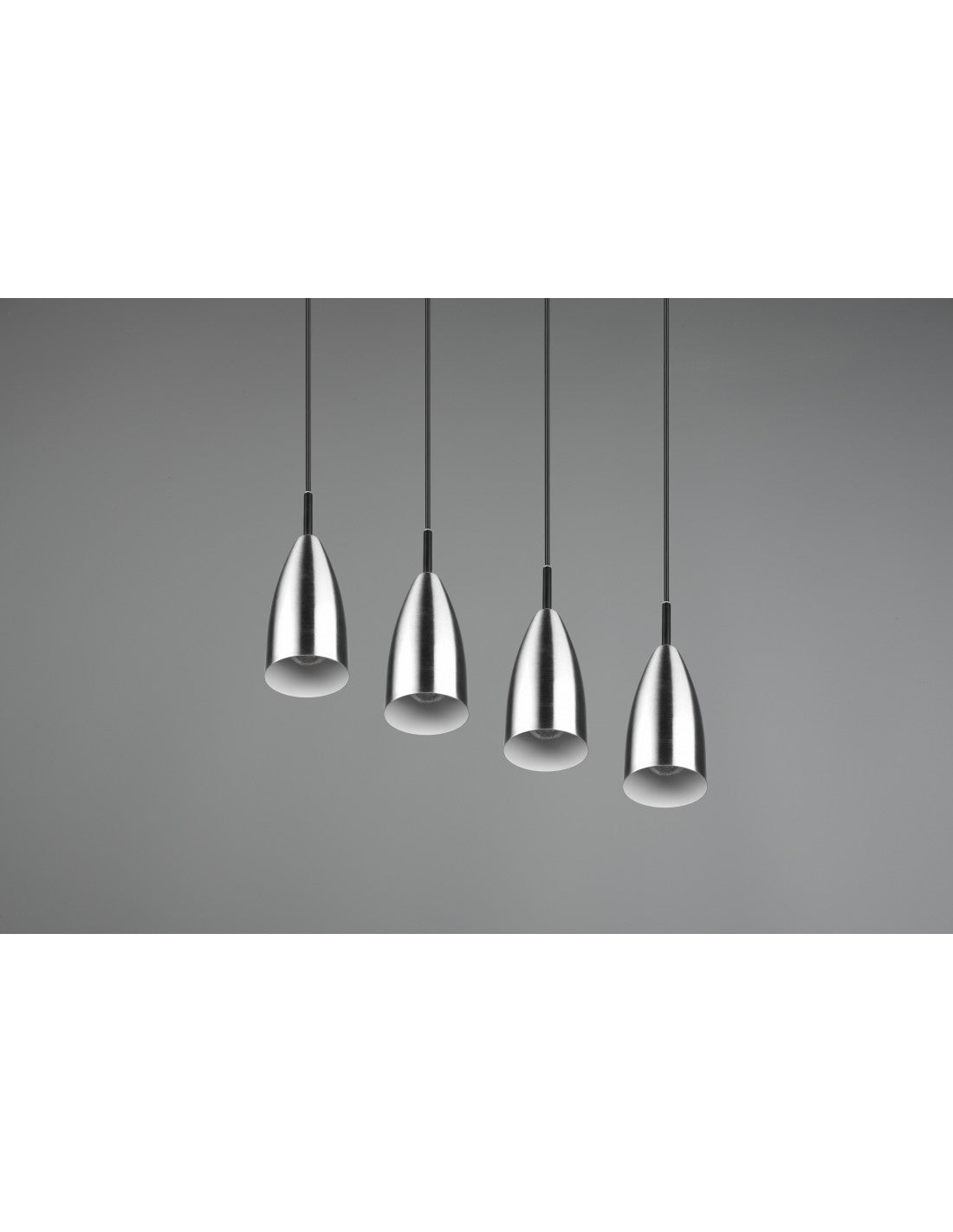 Farin Island Linearer Kronleuchter 4 Lichter Nichel Trio Lighting
