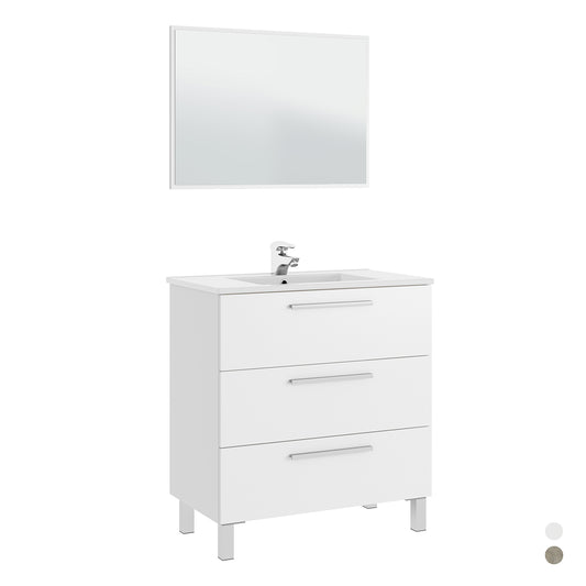 Athena/Albert Badezimmerschrank mit 3 Schubladen (zur Montage)