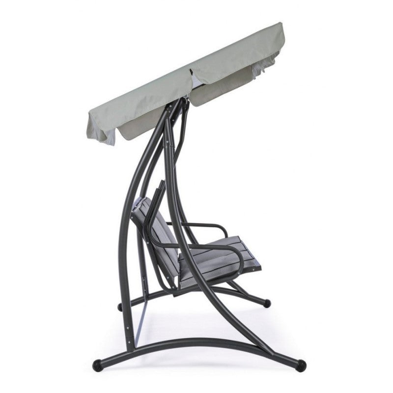 Stahlschaukel drei Plätze Anthrazit GRÜN 190x120x h185 cm