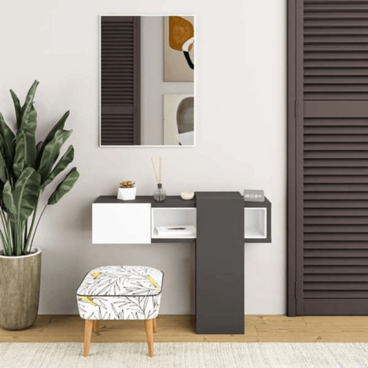 Anthrazitweißer Efes-Eingang mit Spiegel