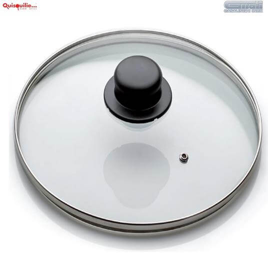 Gnale Coperchio In Vetro-Temperiert mit Bordo In Acciaida Inox mit Foro Di Sfiato-36