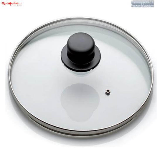 Gnale Coperchio In Vetro-Temperiert mit Bordo In Acciaida Inox mit Foro Di Sfiato-36