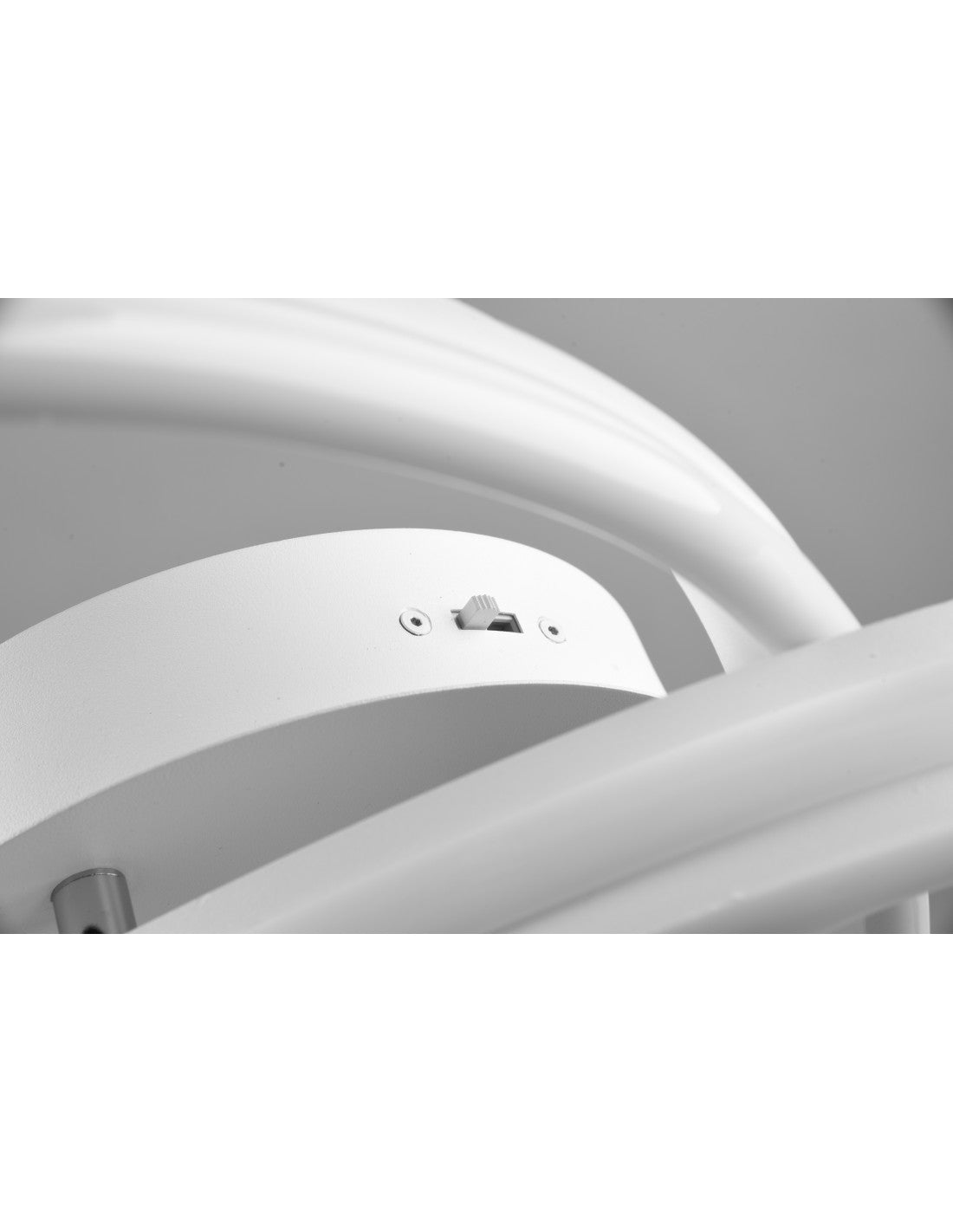 Moderne Vortice Deckenleuchte Yara White Led Dimmer Trio Lighting