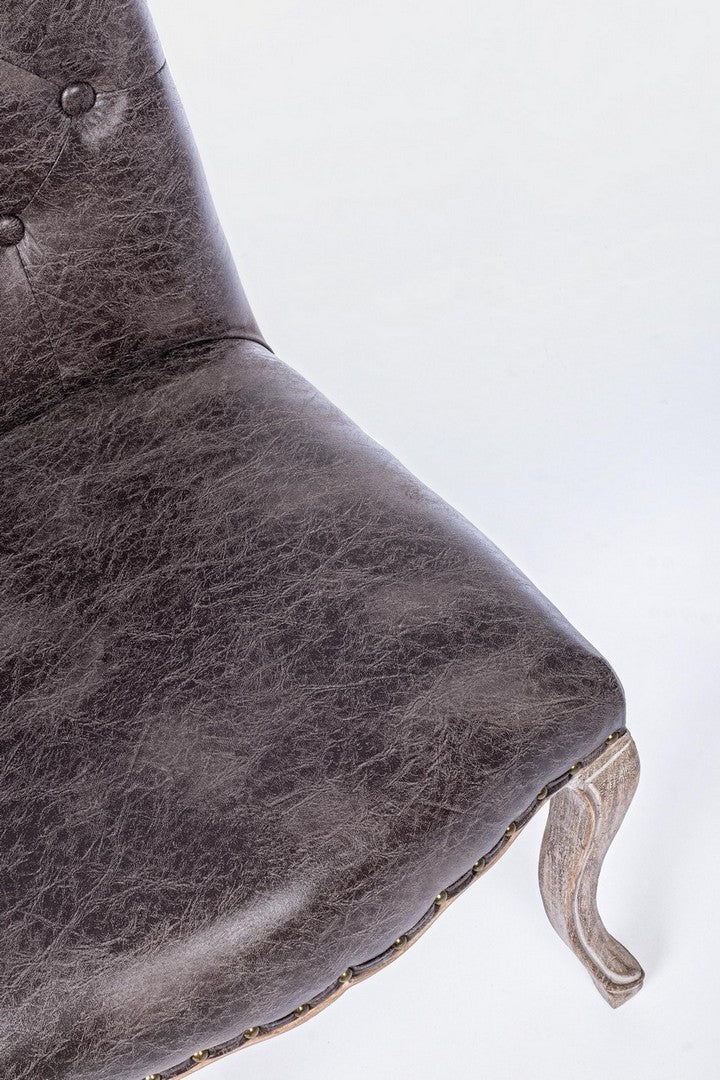 Klassischer Stuhl Holz Stoff Diva cm 51 x 53 x 99