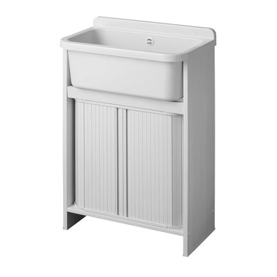 Kompakte Spüle, um Platz zu sparen