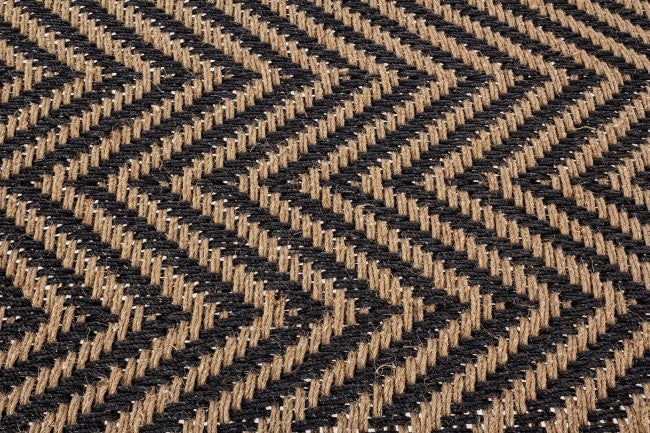 KHAT TAMIL Ethnische Bank aus schwarzem Holz, 176 x 86 x 46 cm