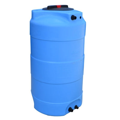 500-Liter-Tank aus blauem Polyethylen – 70 x 146 cm