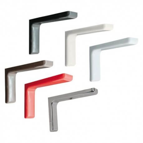 Möbelregalhalterung – 24 cm – verzinktes Chrom