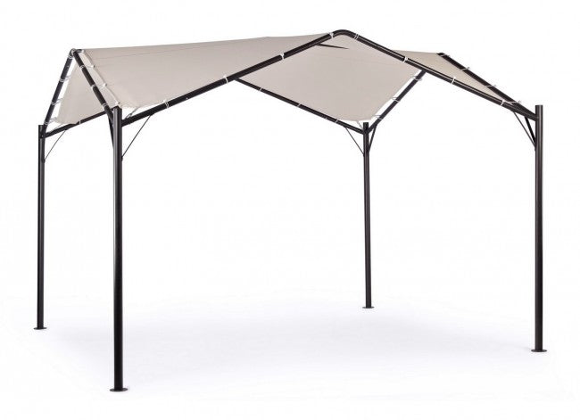 Kuppel-Gartenpavillon anthrazitgrau 3,5x3,5xh 260 cm