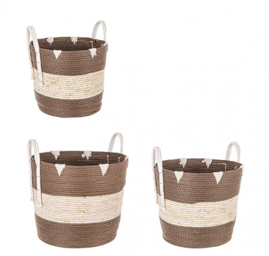 3x Set3 Korb 2M Thelma Brown Svas