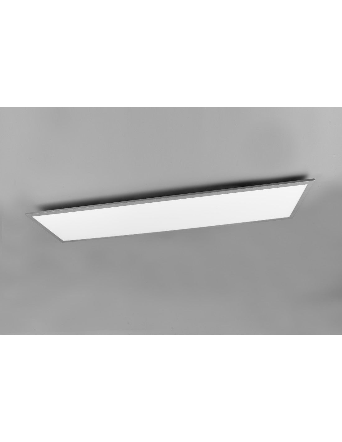 Moderne rechteckige Deckenleuchte mit LED-Dimmer, 34 W, Alpha Aluminium Trio Lighting
