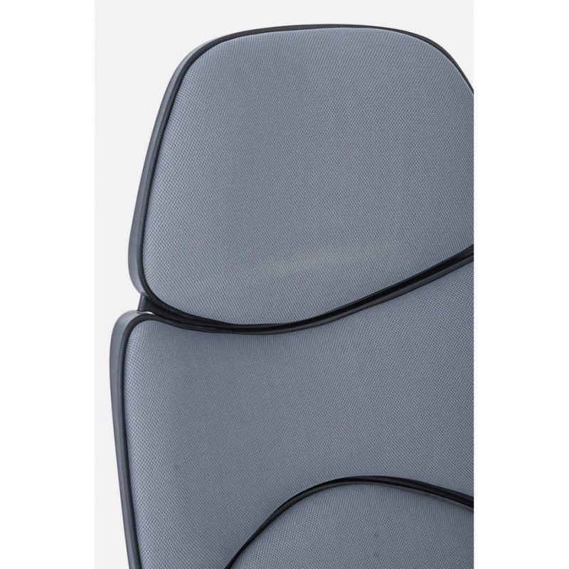 Bürosessel mit Armlehnen aus dunkelgrauem Stoff ARMSTRONG 64x69 x H118,5-128 cm