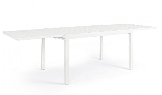 Pelagius Aluminiumtisch 135-270X90 Weiß Yk11