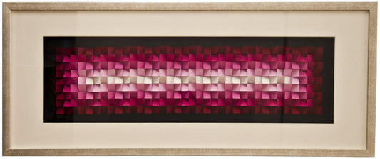 3D-Gemälde mit Glasoberfläche und mehrfarbiger Leinwand 120x50 cm