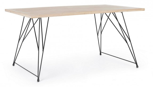 Industrieller Holztisch DISTRICT 160x90x h76 cm