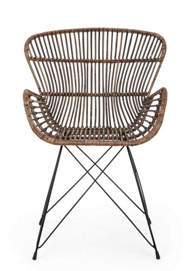 Rustische Polytrona in Naturfasern, Ventrus Croco