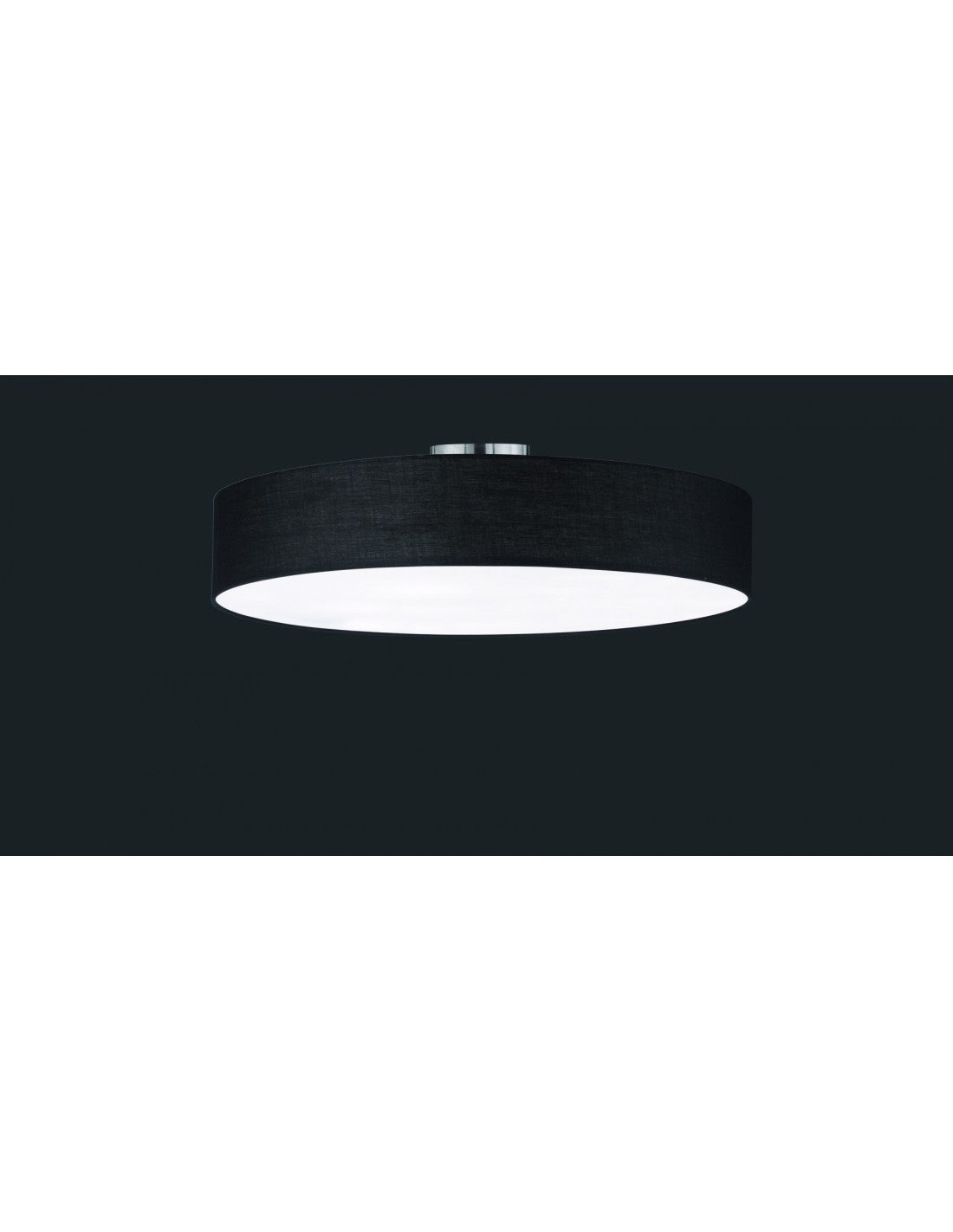 Hotel-Deckenleuchte 5xE27 Schwarzer Lampenschirm Ø65 cm Trio Lighting