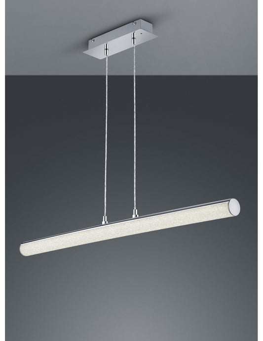 Moderne Chrom-Aufhängung im RGBW-LED-Röhrendesign von Leia Trio Lighting