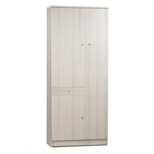 Mehrzweckschrank drei Türen eine Schublade Eucalyptus 77x34x h183 cm