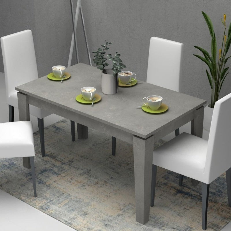 MEGARON Zement ausziehbarer Tisch 120-160X80 cm