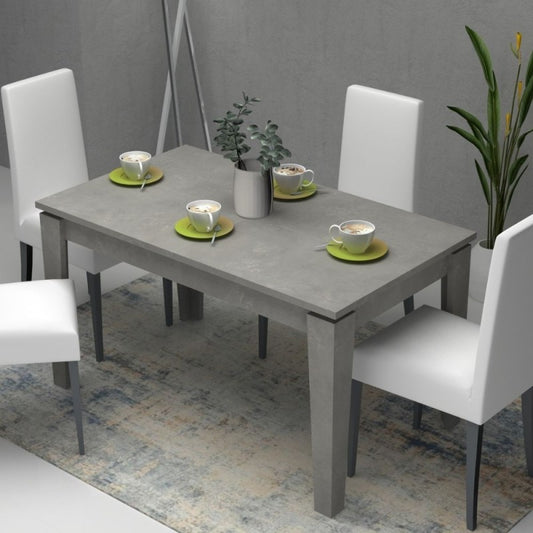 MEGARON Zement ausziehbarer Tisch 120-160X80 cm