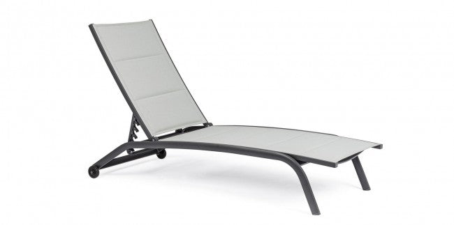 Aluminiumbett Cleopas anthrazit mit Rädern