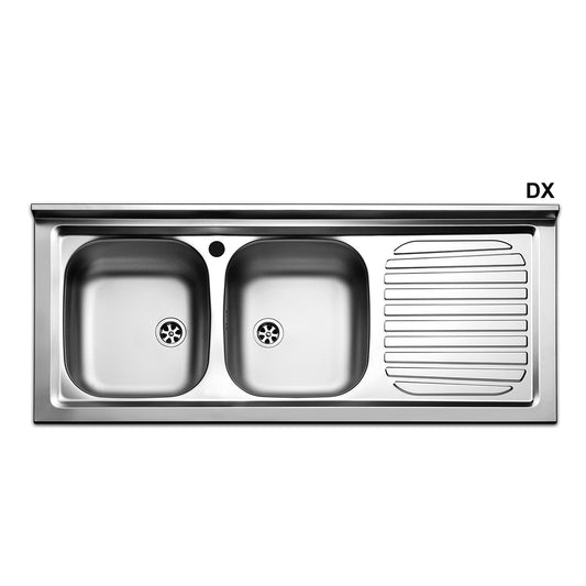 Spüle Support Edelstahl mit 2 Tanks