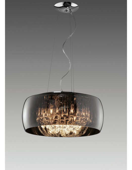 Steam Pendelleuchte, Chromglas und Anhänger Ø50 cm Trio Lighting