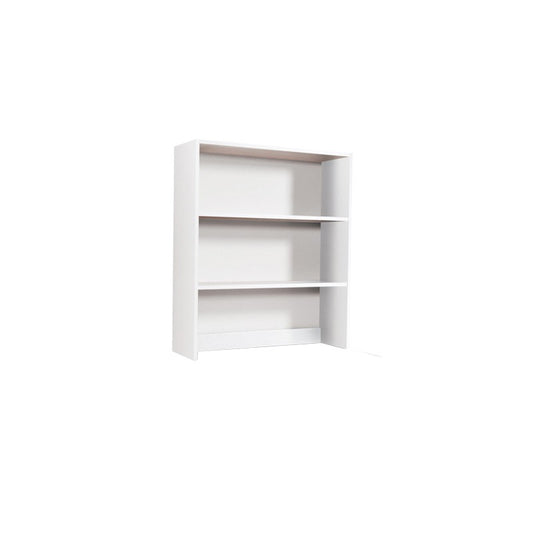 Stehendes Bücherregal für Schreibtisch, 2 Regale, Esche weiß, H. 105 x 90 x 29 cm