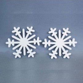 Weihnachts-Styropor-Schneeflocken-Set 30x1,5 cm 2-teilig