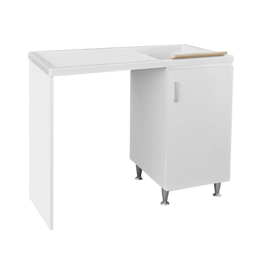 Holzschrank mit Spüle + Waschmaschinenabdeckung Mod. Idex