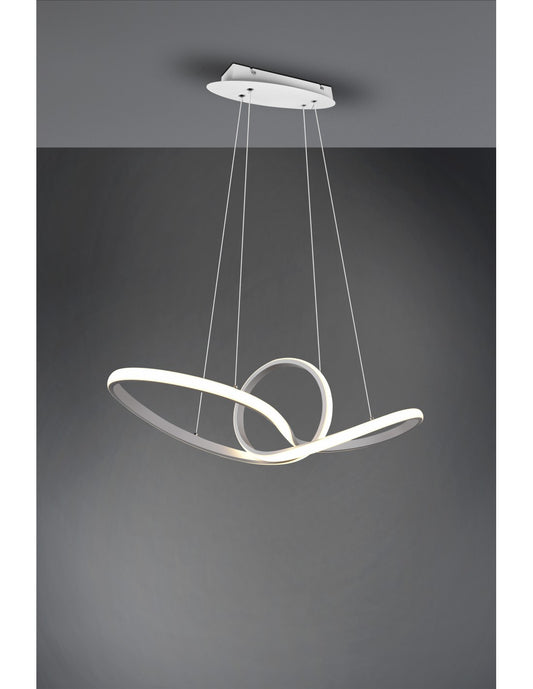 Suspension Sansa Led 28w Dimmerbares Bianco L80 cm Trio Lighting
