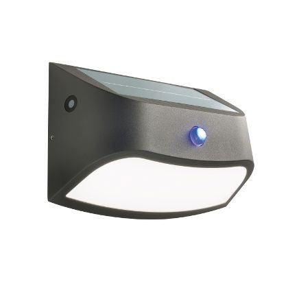 Solar-Wandleuchte 1,7 W LED 4000 K sonnige Graphitlinie