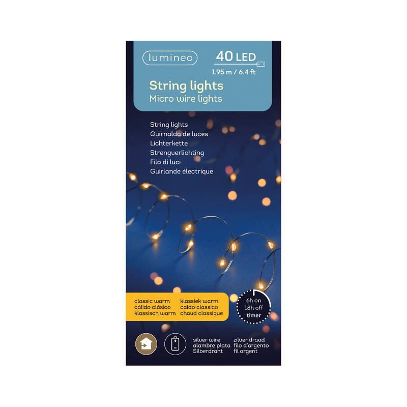 GhirNiederlanden Microled 40 Luci Bianco Caldo Da Intern