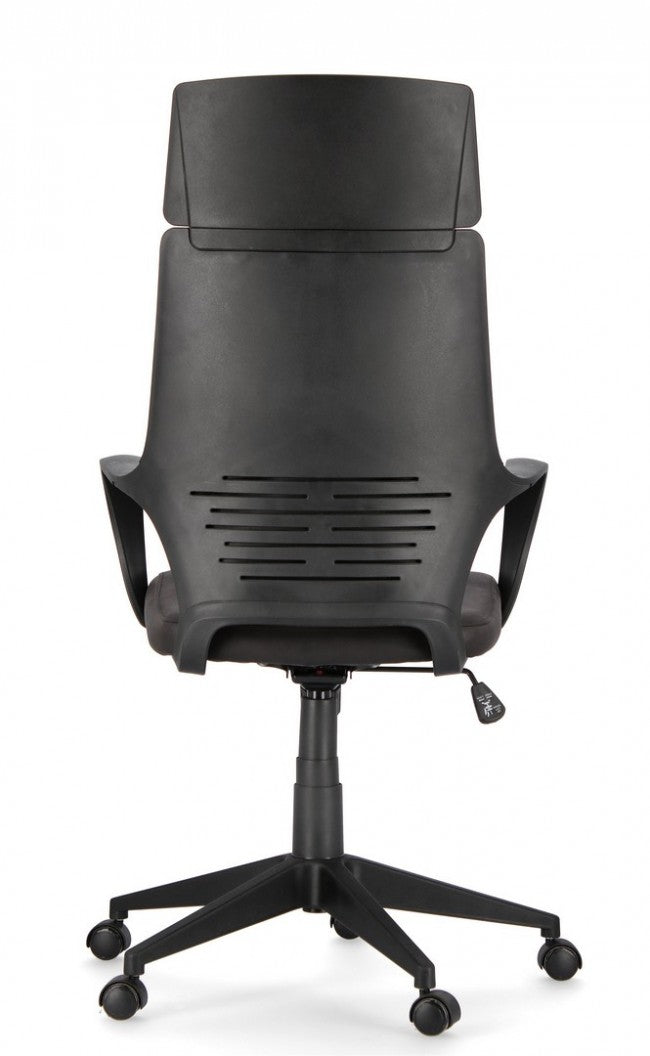 Bürosessel aus Damon-Stoff mit schwarzer hoher Rückenlehne