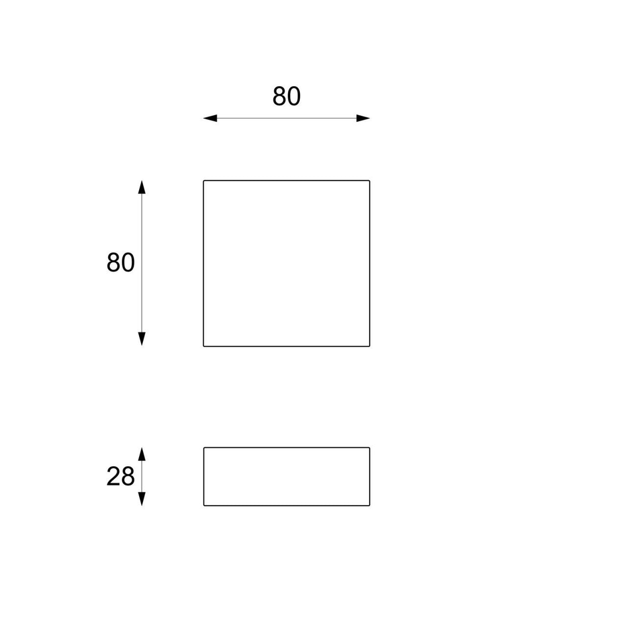 Moderner Couchtisch aus schwarzem Stein, 80 x 80 x H 28 cm
