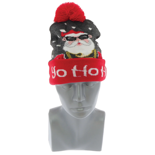 Weihnachtsmütze mit Weihnachtsmann-Tropfen 22 x 21 x 4 cm