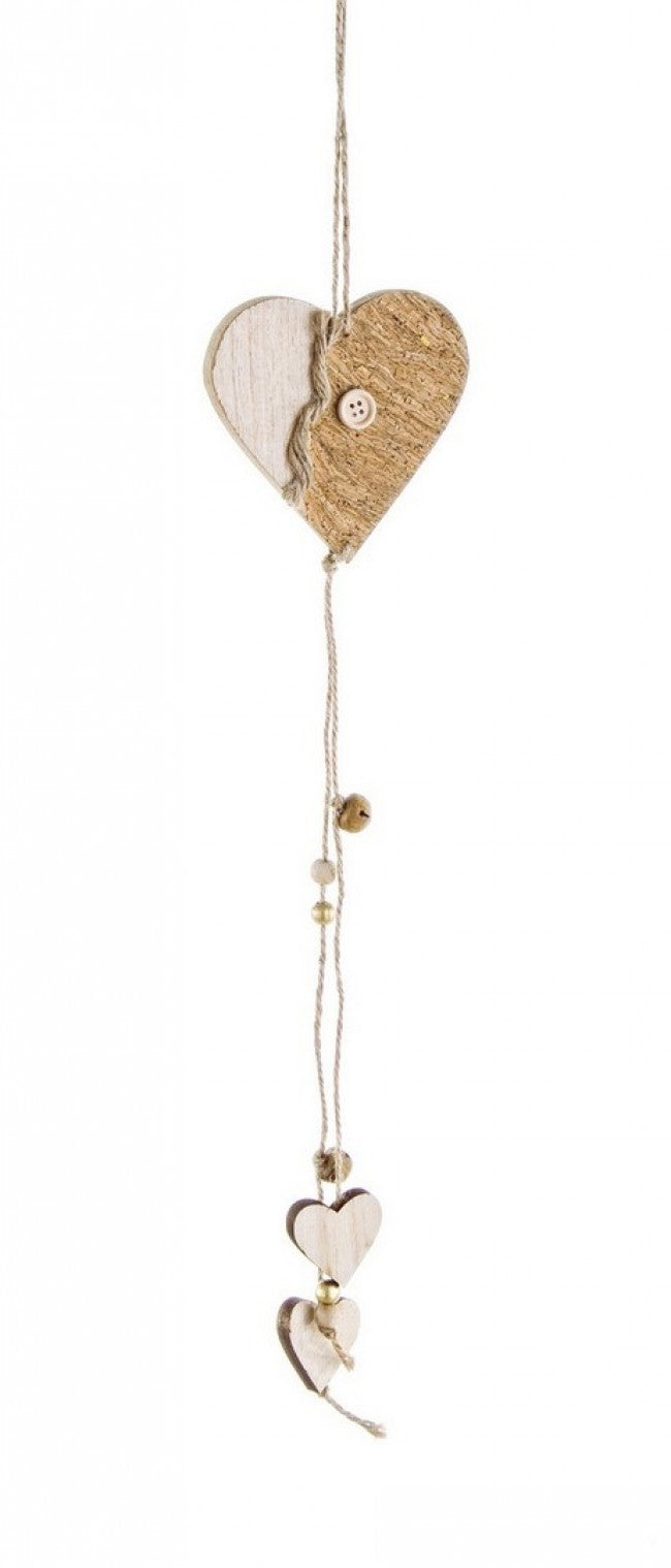 12x String korky Herz 53 cm