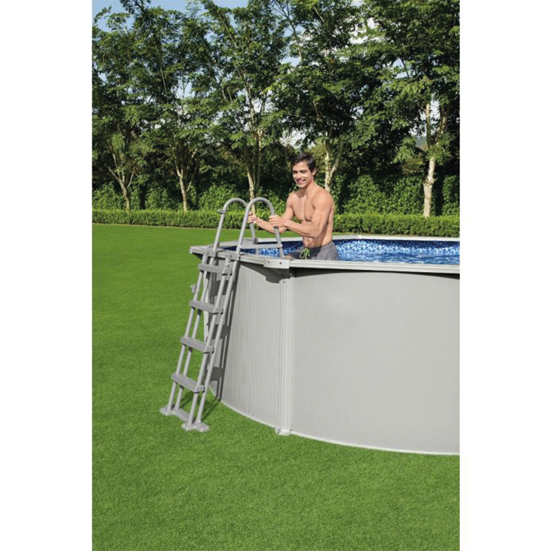 Runder oberirdischer Pool Hydrium 460x120 cm grau