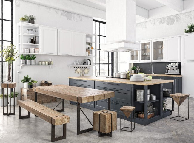 Stahlhocker mit Sitz aus Tannenholz PRISMY 31x31xh.55 cm