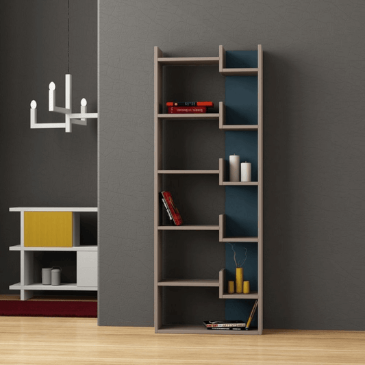 Libreria Oppa tortora turchese 60x162 EFFEZ