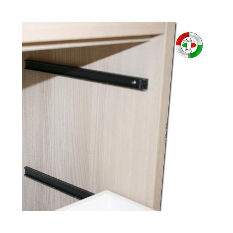 Olmo Bügelbrettschrank aus Melaminholz mit 3 Schubladen 44x57xH.89 cm