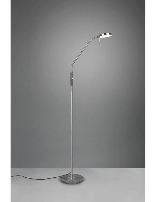 Monza Led Touch Dimmer Nickel Trio Lighting Studio Stehleuchte