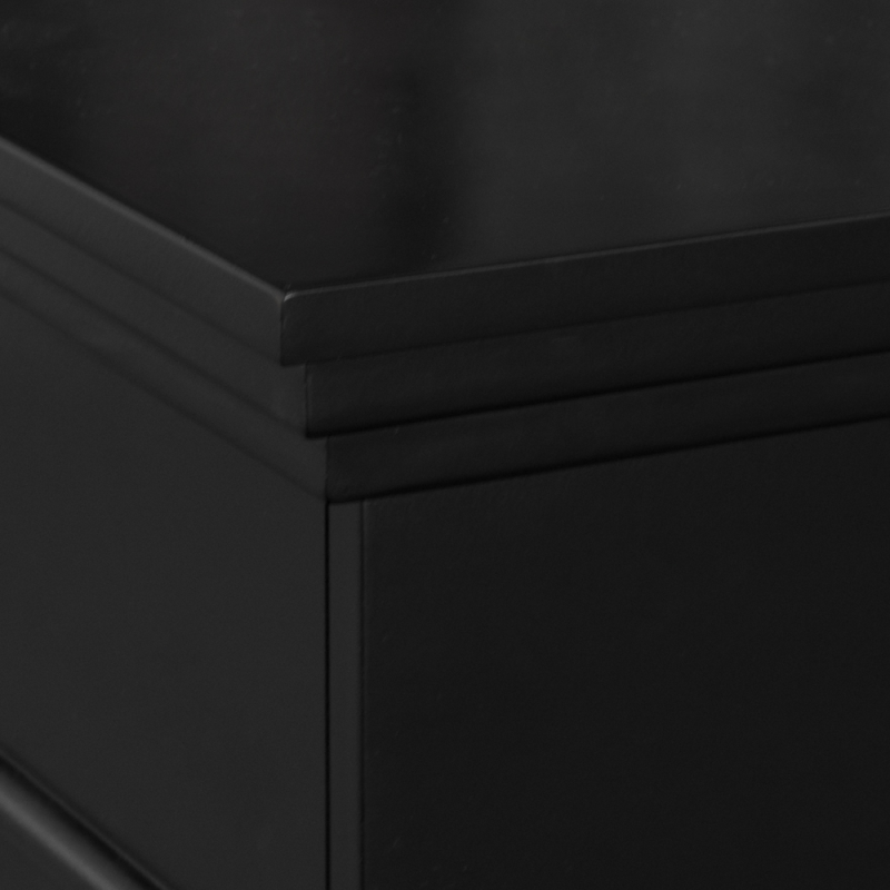 Bioethanol-Bioethanol-Bioethanol-Camino mit dem Boden WASHINGTON Schwarz L111 x P43 x H99