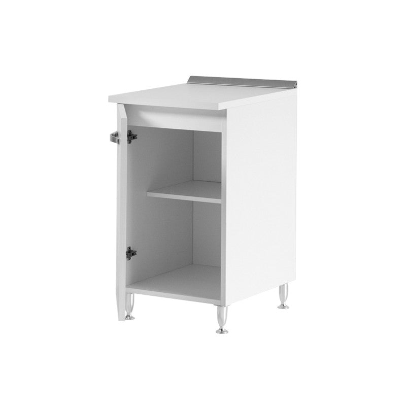 Küchenschrank aus weißer Esche, 1 Tür, 40 x 50 x H 85 cm